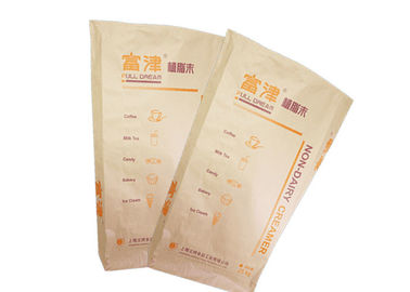 Moisture Proof  Multi Wall Paper Sacks GMP Standard Recyclable With Side Gusset