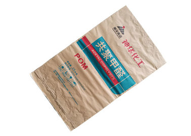 Custom Printed Multi Wall Paper Sacks Chemical Resistant Good Stability Moisture Proof