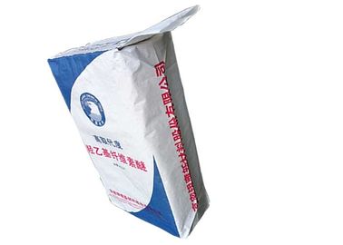 Cement Sacks 25kg 50kg Industrial Paper Bags , Cement Packing Bags Square Bottom