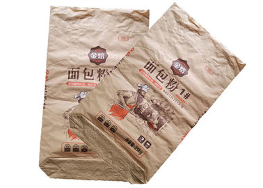 High Performance Industrial Kraft Paper Bag 25kg 50kg Large Capacity Strong Load Bearing