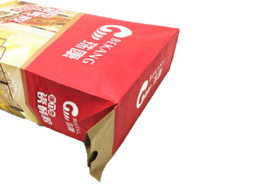 High Stability Pasted Valve Multiwall Paper Bags Waterproof  Block Bottom Paper Bags