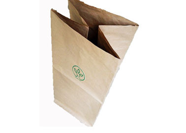Biodegradable Pinch Bottom Paper Bags Yard Garden Waste Brown Kraft  Paper Bags