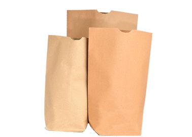 Recyclable White Or Brown Kraft Paper Bag Reusable  7 Colors Custom Logo Printed