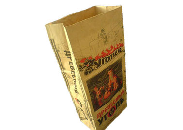 Sewing Mouth Heat Sealed Paper Bags Customized Size And Colors Flexo Printing