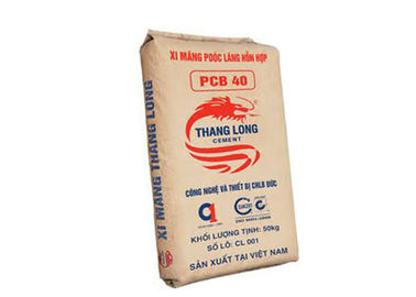 Sewing Mouth Heat Sealed Paper Bags Customized Size And Colors Flexo Printing