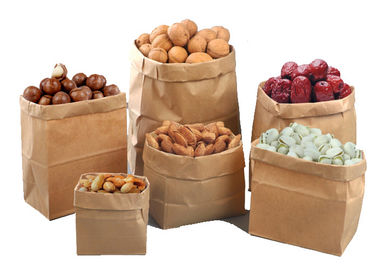 Supermarket Wrappers Multi Wall Paper Sacks Degradable Eco Friendly Pollution Free