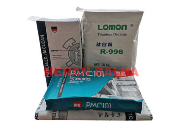 Custom Print Multilayer Paper Bags Square Sewing Bottom For Auto Filling Machine