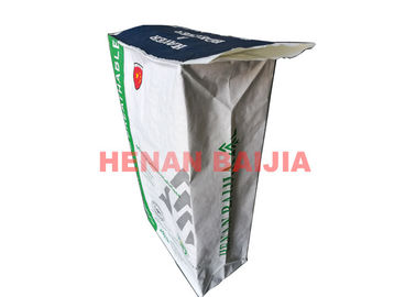 Custom Print Multilayer Paper Bags Square Sewing Bottom For Auto Filling Machine