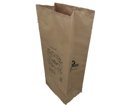 2 Layers Self Standing Kraft Multiwall Paper Bags