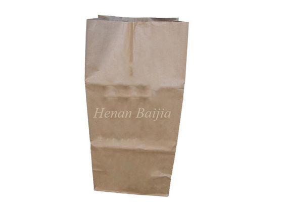 Square Bottom White Printed CMYK Custom Kraft Paper Bags