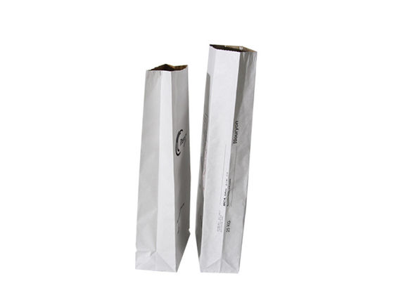 Square Bottom 70g/m2 Biodegradable Kraft Paper Bag For Packaging Corn Starch