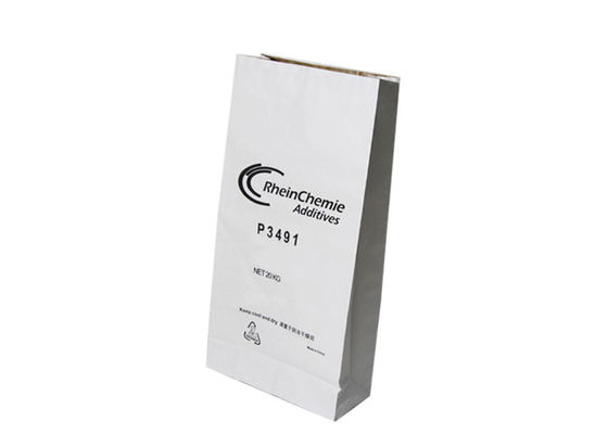 Square Bottom 120g Biodegradable Kraft Paper Bags For Packaging Corn Starch