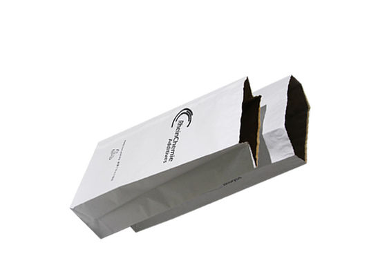 Square Bottom 120g Biodegradable Kraft Paper Bags For Packaging Corn Starch