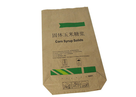 Customized Design Multiwall Kraft Paper Bags Hygienic Packaging