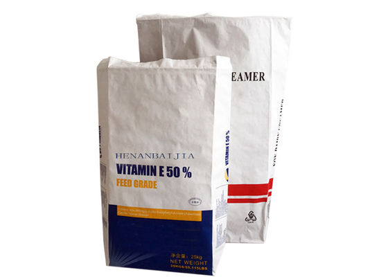 10kg - 50kg Kraft Paper Packaging Bag For Starch Maltose Powder Isomalto Oligosaccharides