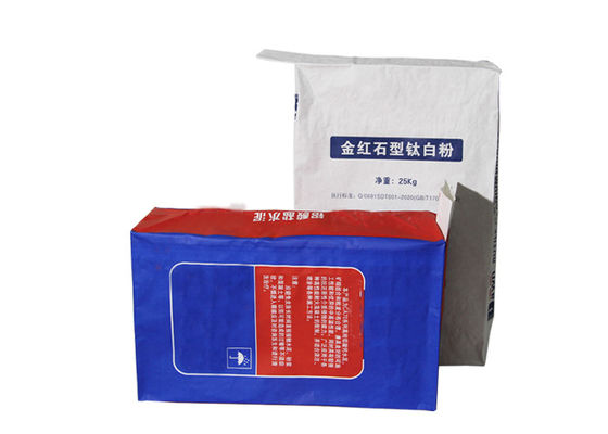 Valve Mouth 25Kg Multilayered Kraft Paper Bag For White Carbon Black Silica