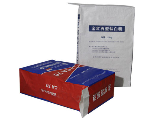 120g/M2 Kraft Paper Pasted Valve Bags Cement Packaging Bags For Gypsum Plaster