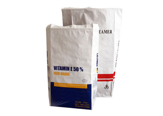 block bottom Pe Film Kraft paper Packaging Bags paper sack industrial use