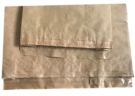 Full Open Hot Sealed Multiwall Kraft Paper Bags For Starch Flour PE Film