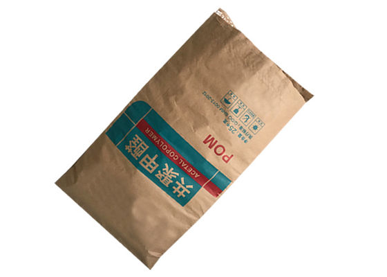 25kg Mechanism Sewn Open Mouth Multiwall Paper Bags Kraft