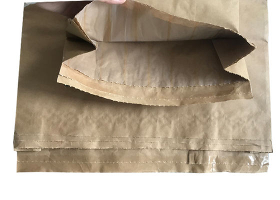 Building Material 120gsm Heat Sealed Paper Bags With Pinch Bottom
