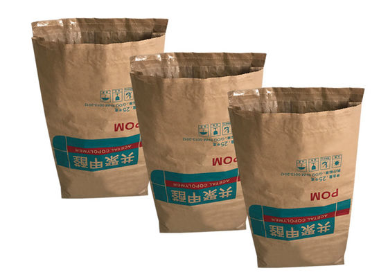 Recycled Pasted Trapezoidal 120gsm Sewn Open Mouth Bags Pinch Bottom