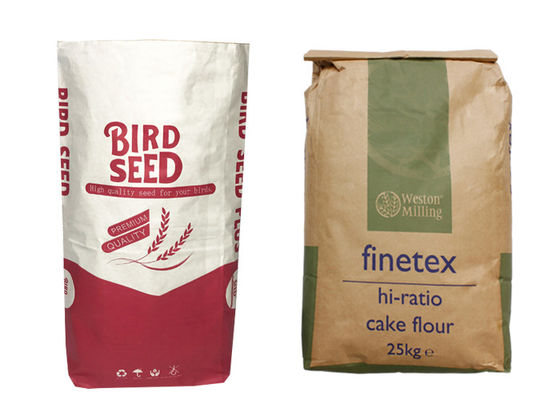 40kg 50kg Paper Animal Feed Bag For Dog Feed Cat Litter Seed For Bird