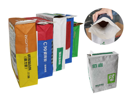 20kg 25kg Pasted Kraft Paper Valve Bag Starch Sugar Packaging Paper Sack