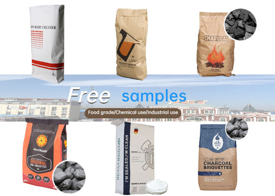 20kg 25kg Pasted Kraft Paper Valve Bag Starch Sugar Packaging Paper Sack