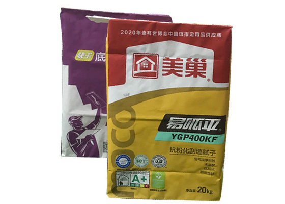 Building Industrial Multi Layer Paper Bags For Putty Powder 15kg 20kg 25kg