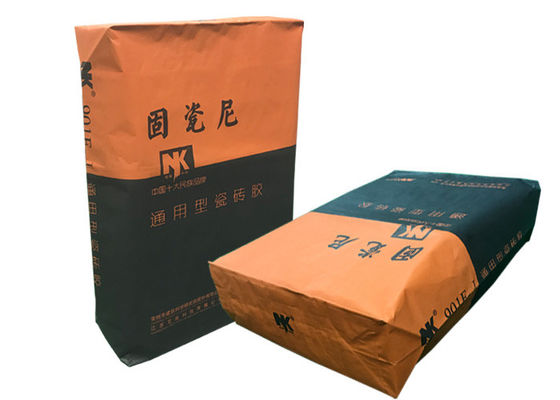 20kgs Pasted Valve Multiwall Kraft Paper Bags For Putty Powder