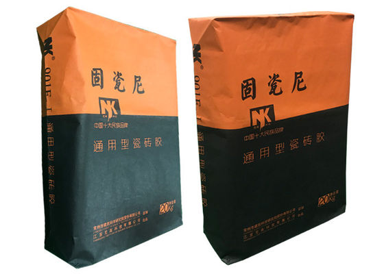 Tile Glue Industrial Multiwall Paper Bags 15kg 20kg 25kg 1-4ply