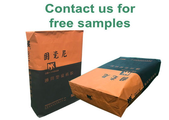 20kg Tile Adhesive Bag Custom Gypsum Powder Kraft Paper Valve Packaging Bag