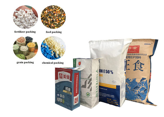 10kg 20kg 25kg 50kg Industrial Use Valve Craft Paper Bags For Food Feed Stuff