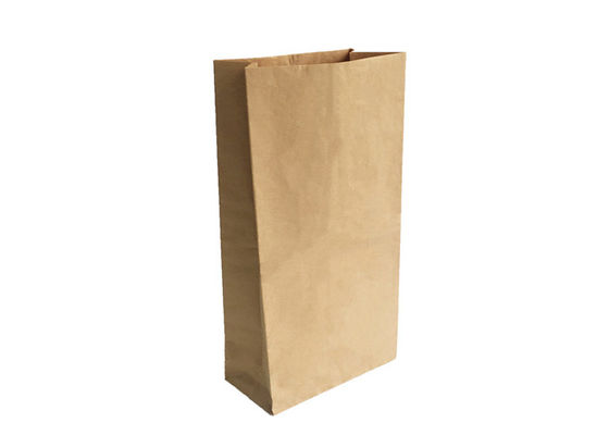 25kg Brown Multiwall Paper Bags Recycled Rice Kraft paper Sacks