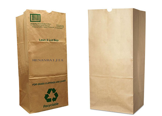 Large Biodegradable Lawn Leaf Paper Bags Paper Trash Compostable Yard Waste Paper Bag