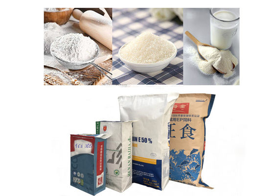 25kg Kraft Paper Bag 20kg 25kg Customized Kraft Paper Flour Packing Bag