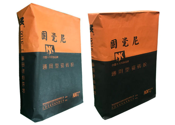 20kg 25kg 40kg 50kg Dry Mortar Cement Bag Multiwall Paper Bags Tile Adhesive Valve Bag Plaster Mortar Putty Powder