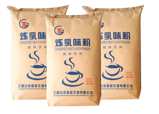 Food Grade Multiwall Kraft Paper Bags For Tea Powder Coco Powder Milk Powder