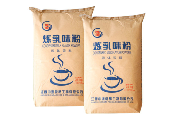 Food Grade Multiwall Kraft Paper Bags For Tea Powder Coco Powder Milk Powder