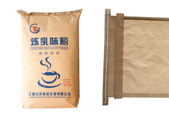 Multilayer Accept Logo Multiwall Paper Bags Custom Printing Pasted Paper Sack