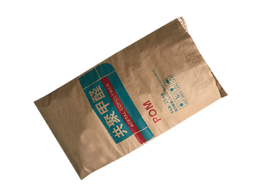 Pinch Bottom Step End Multiwall Paper Sack With Hot Melt For Powder Products