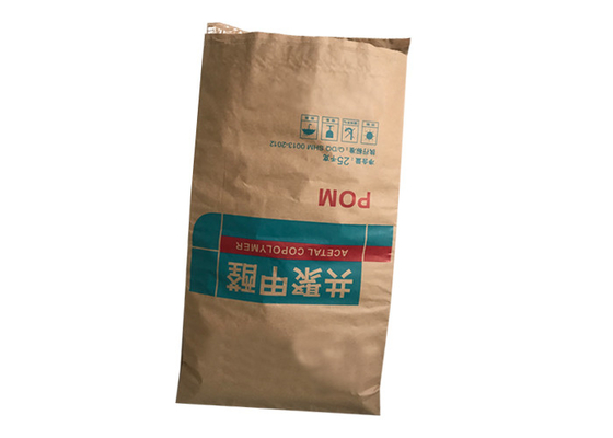 Biodegradable Multiwall Kraft Paper Bags  25kg 50kg Large Capacity Stable Performance