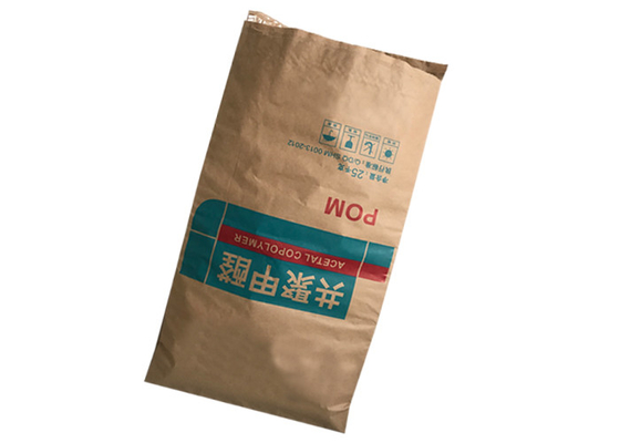 Food Grade Heat Sealed Paper Bags Multi Wall Empty With Pe Liner