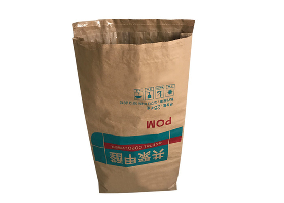 PE Liner Lamination Multi Wall Paper Sacks 10kg 25kg 50kg  Sugar Flour Packaging