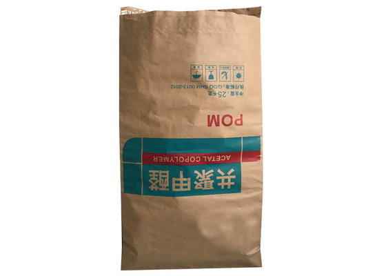 Pinch Bottom Step End Multiwall Paper Sack With Hot Melt For Powder Products