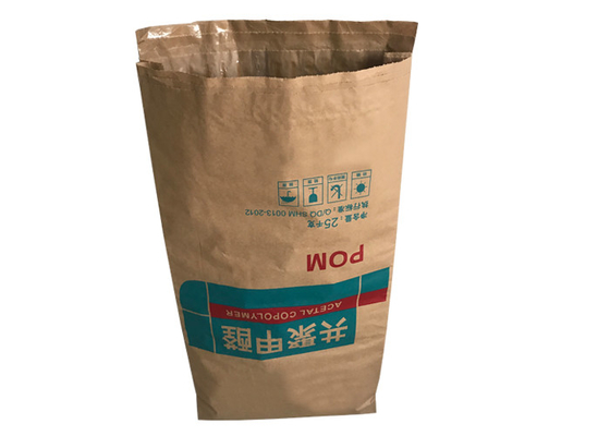 Wheat Flour Multiwall Kraft Paper Sack 25 Kg Milk Powder Packaging