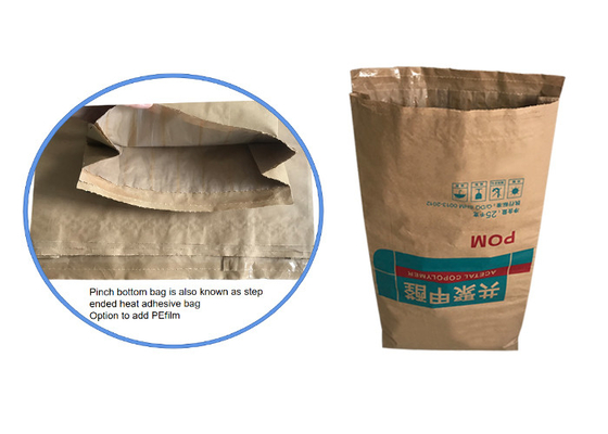 Large Capacity Multi Wall Paper Sacks High Strength Strong Load Bearing Good Stability