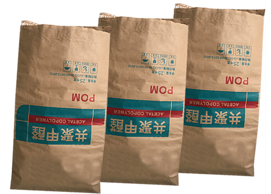 25kg 50kg Heat Seal Food Products Kraft Paper Packaging Bag Accept Customized