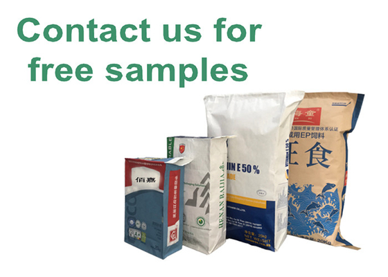 10kg 20kg 25kg 50kg Multiwall Paper Bags Rice Starch Maltose Coco Powder Packaging